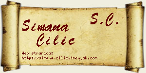 Simana Cilić vizit kartica